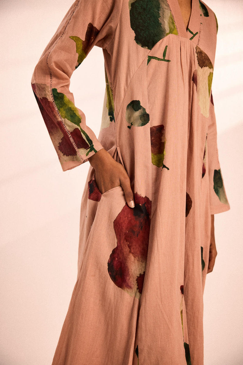 Pastel dreams Dress by Khara Kapas in pink for women Worldwide
