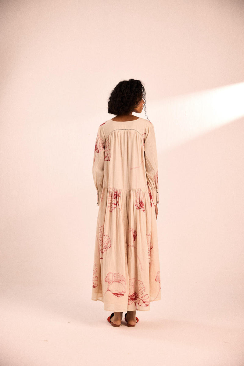 Floral sway dress by Khara Kapas for women Worldwide