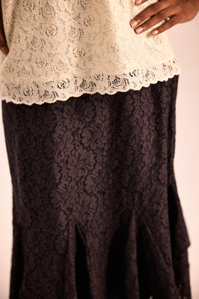 Moonflower top cotton by Khara Kapas in white for women Worldwide