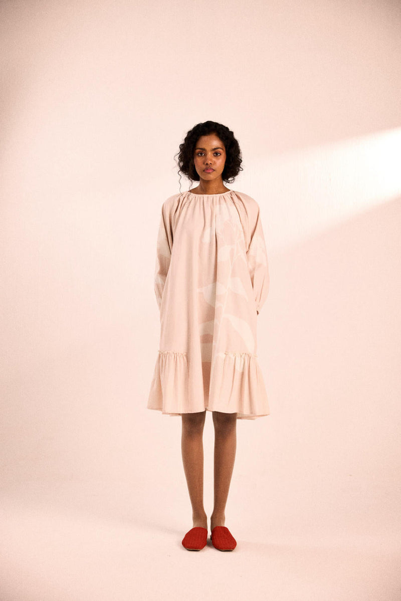 Spring sigh dress twill by Khara Kapas in pink for women Worldwide
