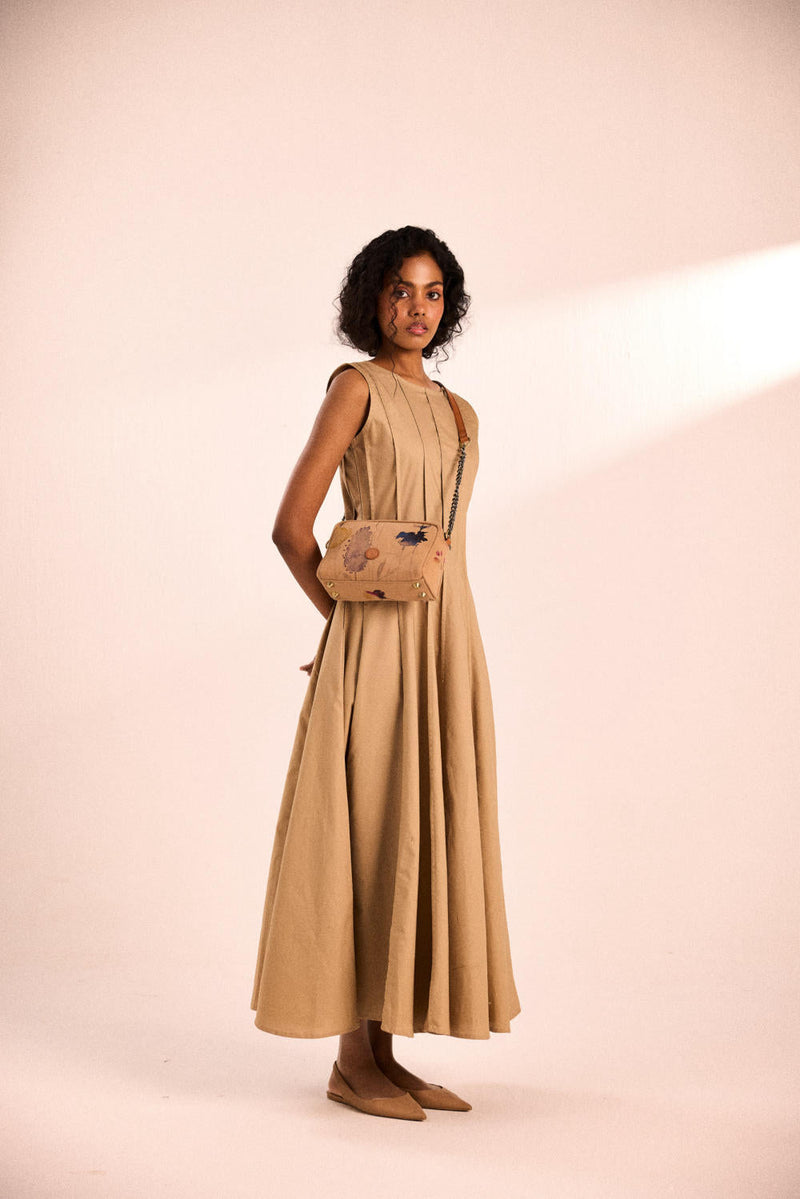 Espresso dress oxford by Khara Kapas in brown for women Worldwide