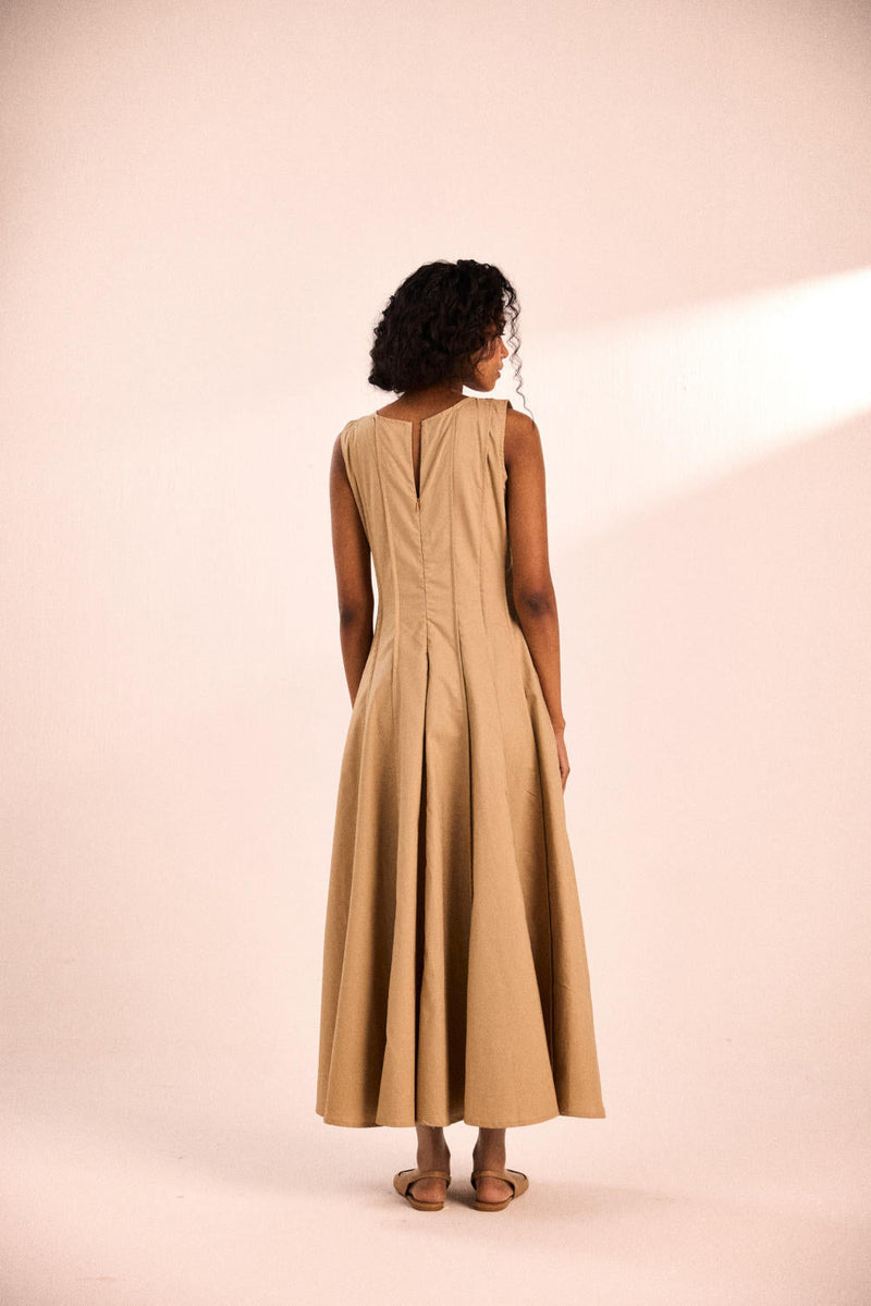 Espresso dress oxford by Khara Kapas in brown for women Worldwide