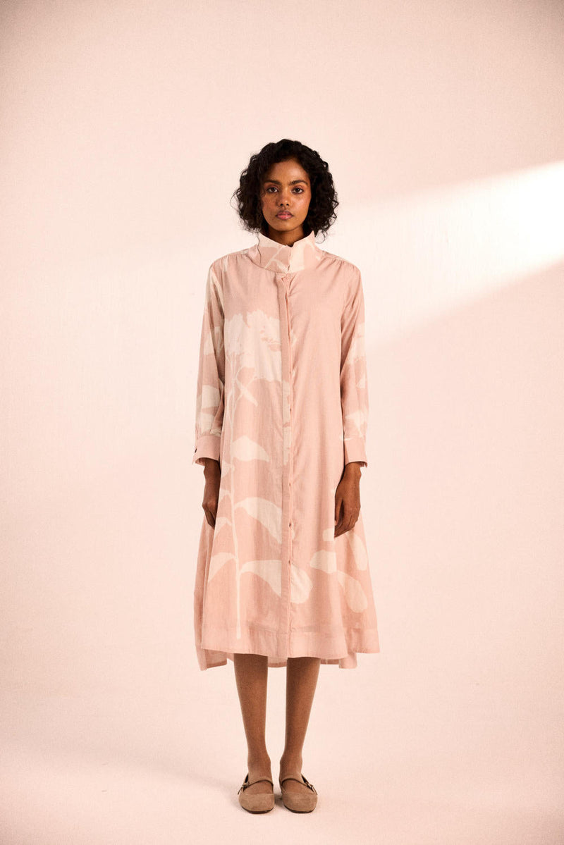 Muted Bloom dress by Khara Kapas in pink for women Worldwide