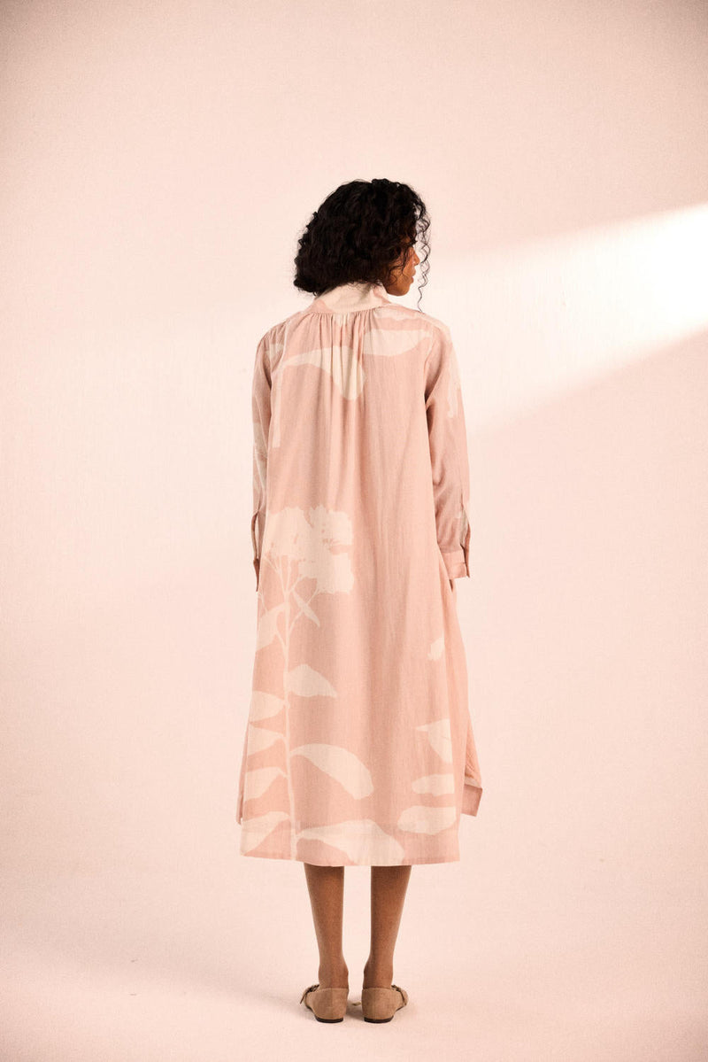 Muted Bloom dress by Khara Kapas in pink for women Worldwide
