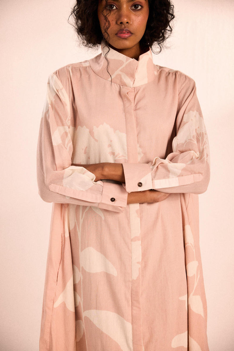 Muted Bloom dress by Khara Kapas in pink for women Worldwide