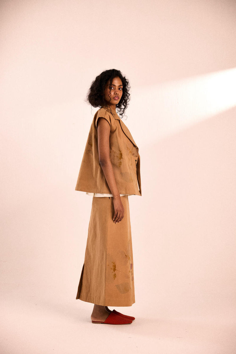 Prickled Dreams Jacket twill by Khara Kapas in brown for women Worldwide