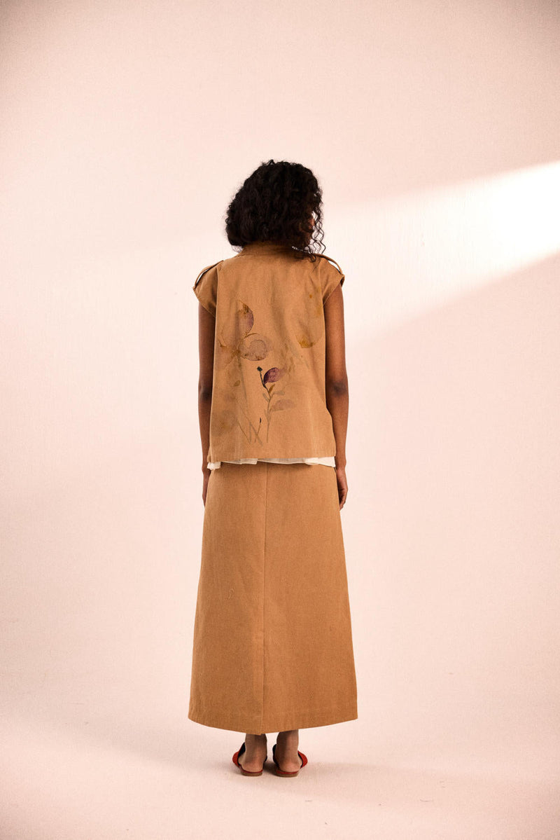 Prickled Dreams Jacket twill by Khara Kapas in brown for women Worldwide