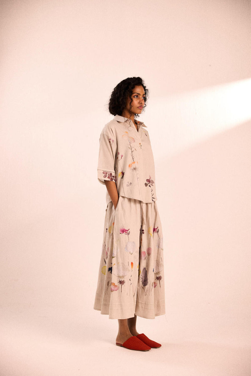Oat Bloom skirt by Khara Kapas for women Worldwide