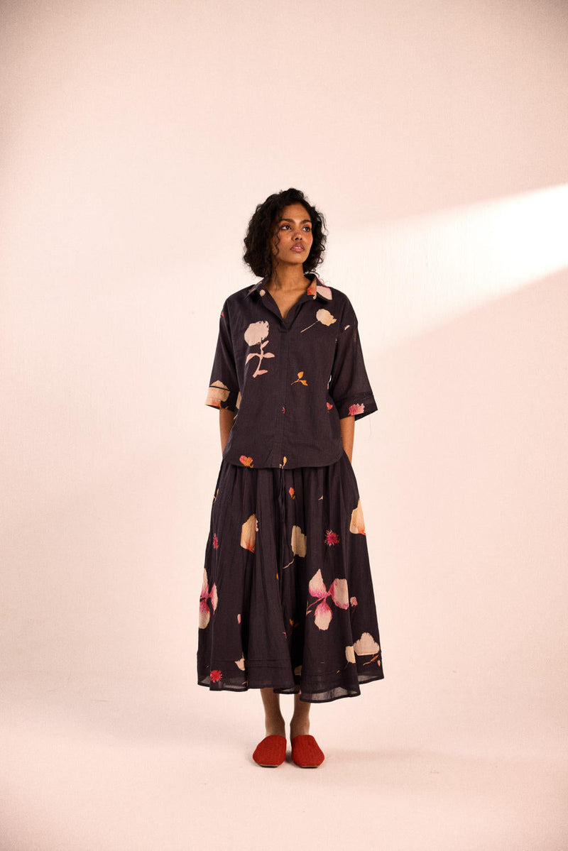 Ashened rose Skirt by Khara Kapas in grey for women Worldwide