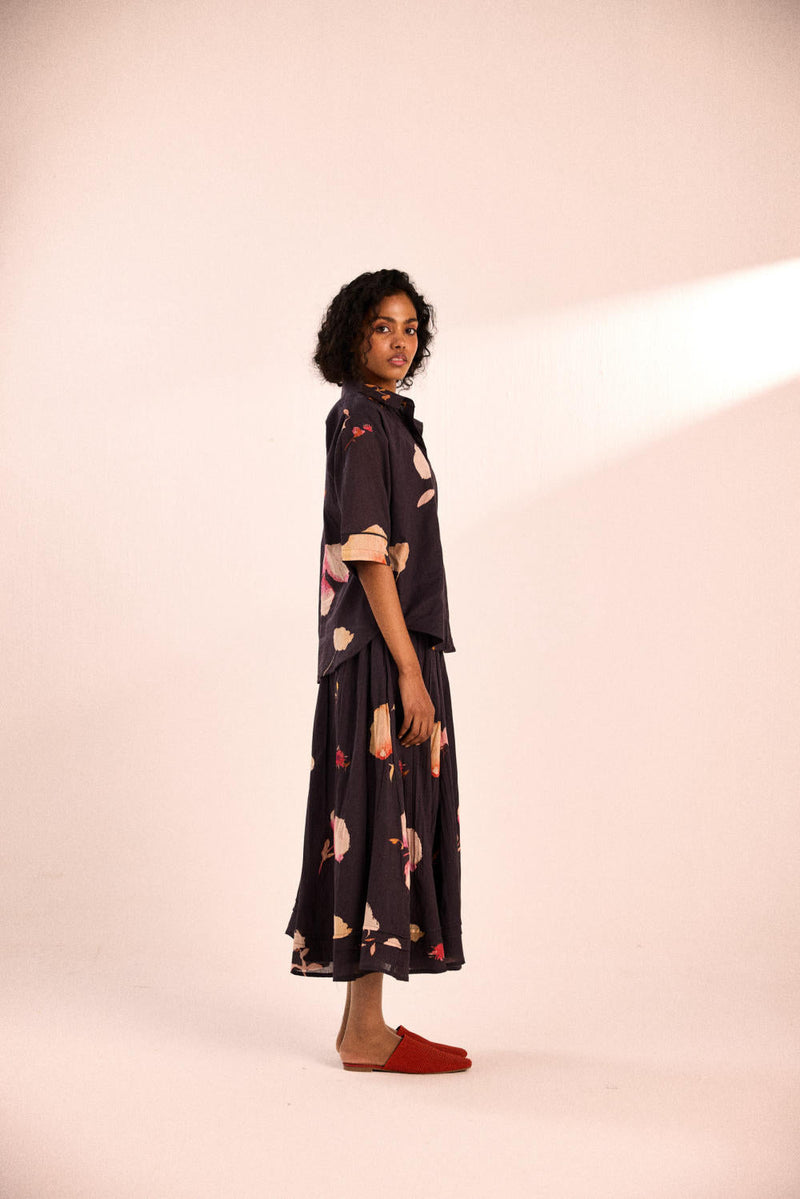 Ashened rose Skirt by Khara Kapas in grey for women Worldwide