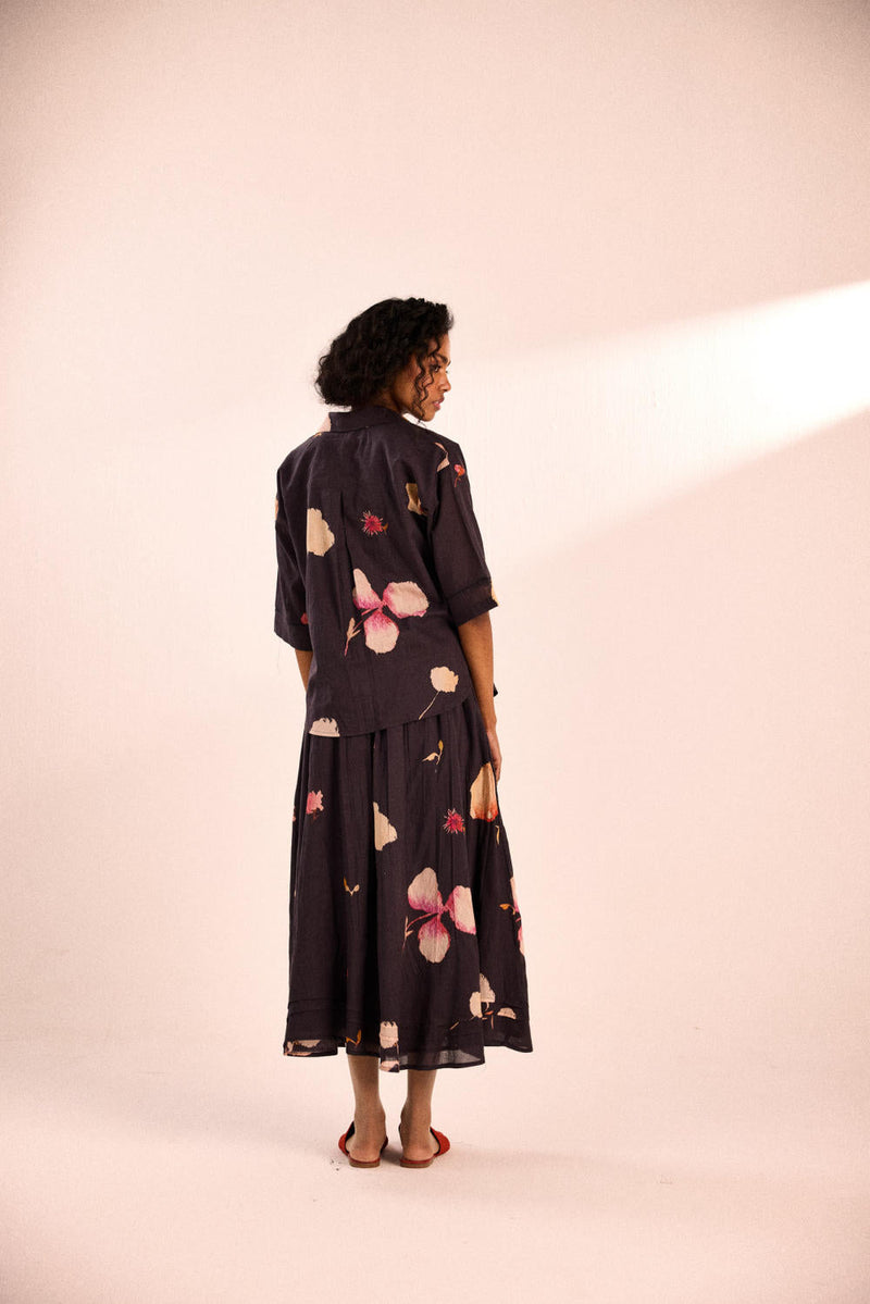 Ashened rose Skirt by Khara Kapas in grey for women Worldwide
