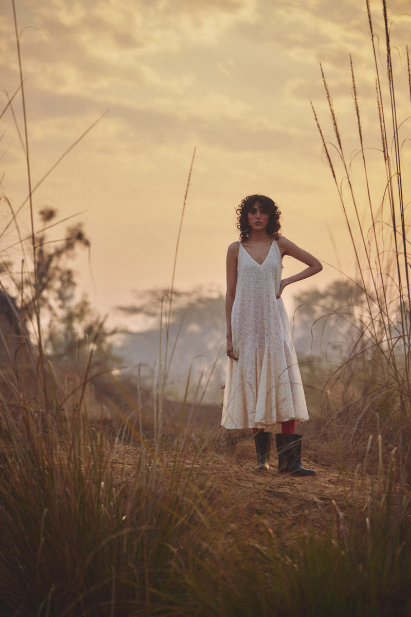Ivory Breeze dress by Khara Kapas in white for women Worldwide