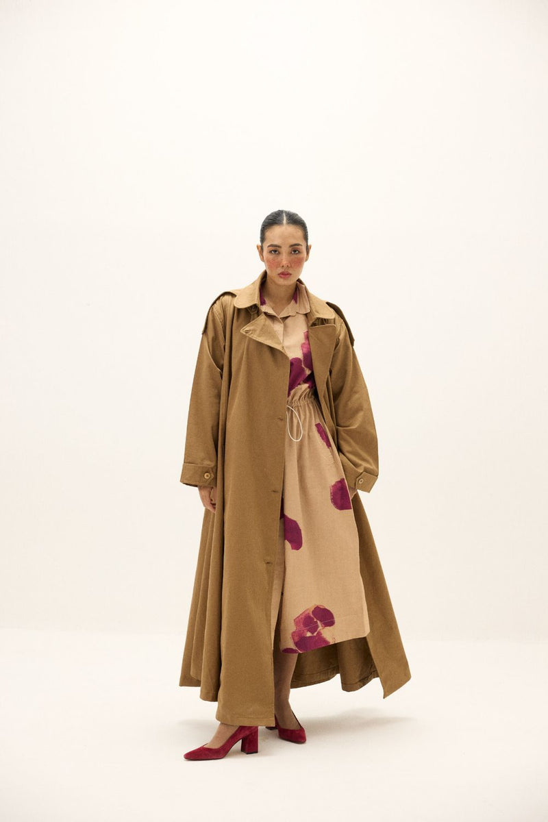 Heartstone Coat twill by Khara Kapas in brown for women Worldwide