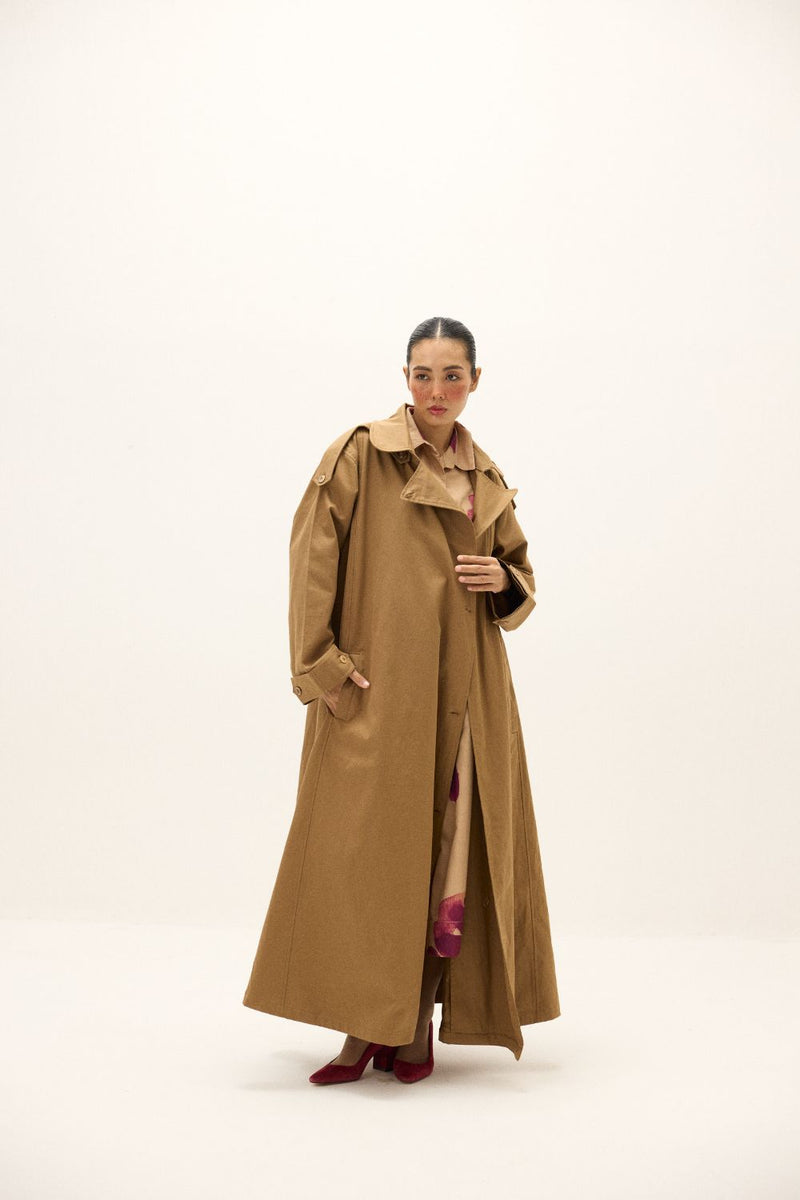 Heartstone Coat twill by Khara Kapas in brown for women Worldwide