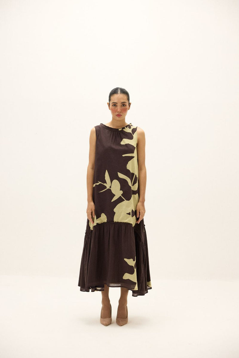 Bison Dress mul by Khara Kapas in multi for women Worldwide