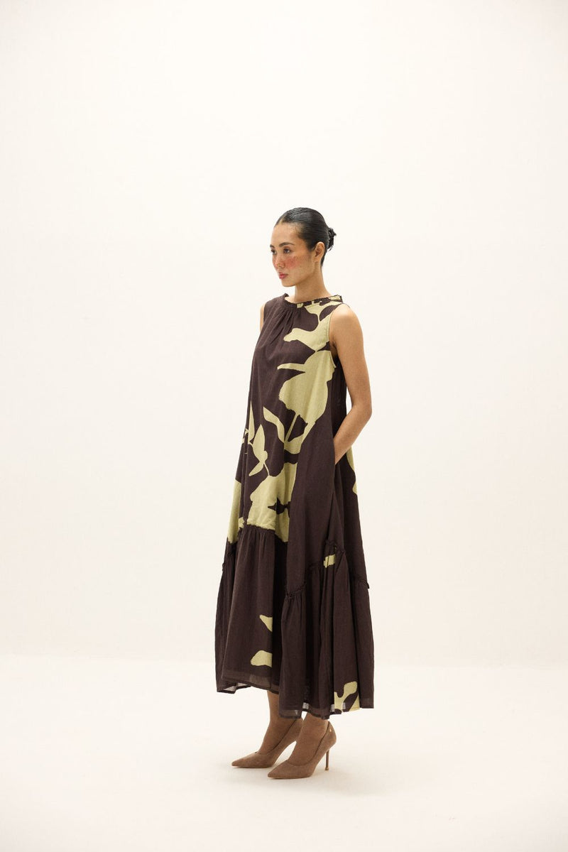 Bison Dress mul by Khara Kapas in multi for women Worldwide