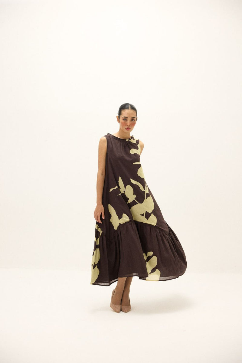 Bison Dress mul by Khara Kapas in multi for women Worldwide