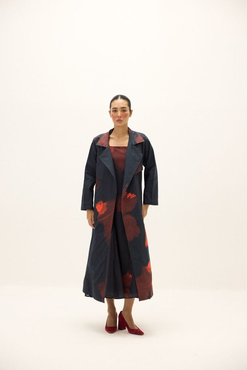 Rouge Trench Coat mul by Khara Kapas in multi for women Worldwide