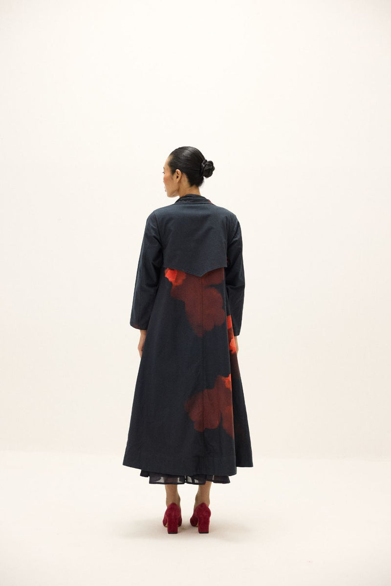 Rouge Trench Coat mul by Khara Kapas in multi for women Worldwide