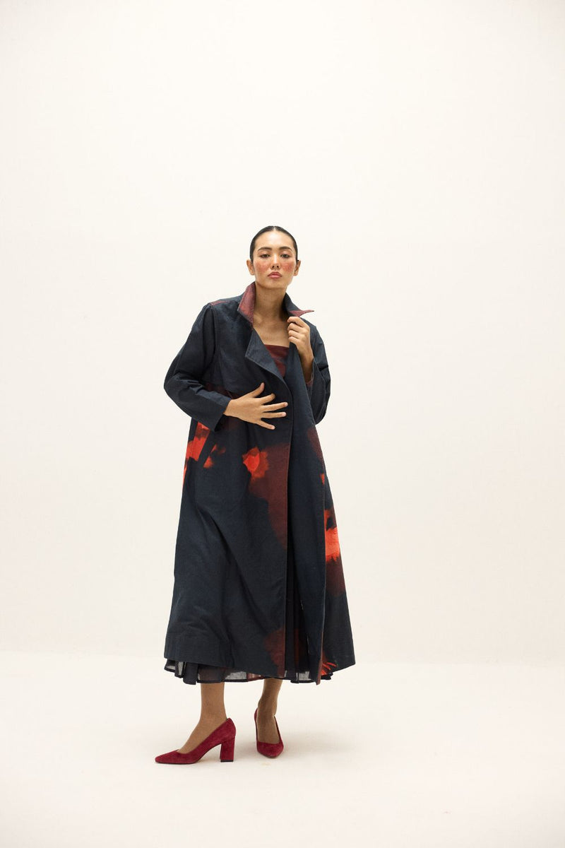 Rouge Trench Coat mul by Khara Kapas in multi for women Worldwide