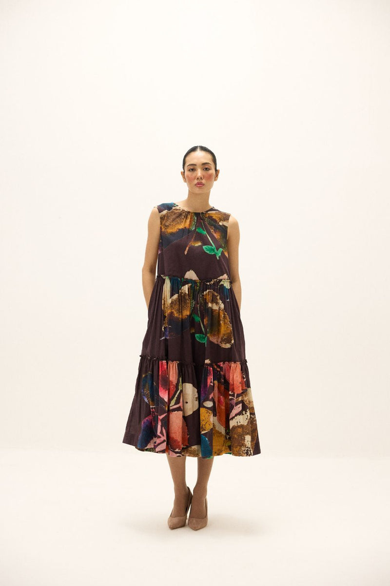 Pinecone Dress mul by Khara Kapas in multi for women Worldwide