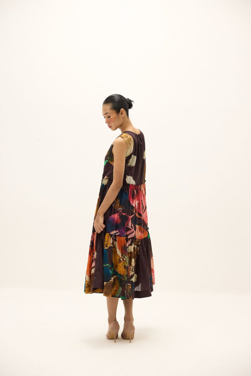Pinecone Dress mul by Khara Kapas in multi for women Worldwide