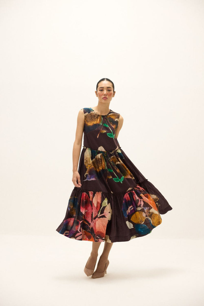 Pinecone Dress mul by Khara Kapas in multi for women Worldwide
