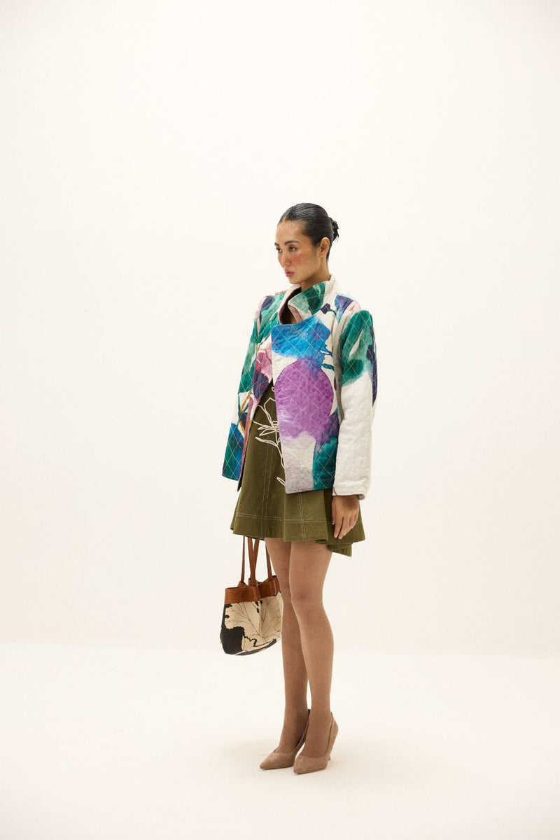 Pangong Jacket mul by Khara Kapas in multi for women Worldwide