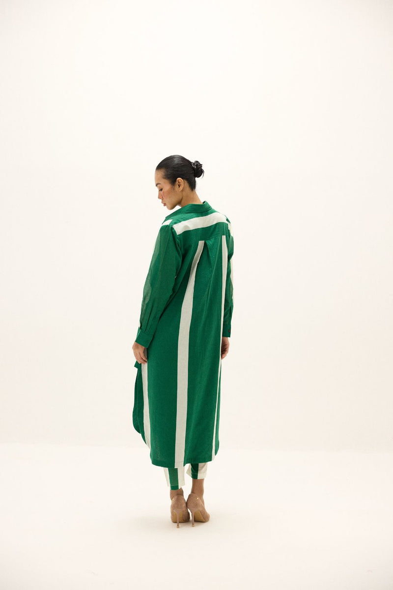 Stream Lines Co ord Set mul by Khara Kapas in multi for women Worldwide