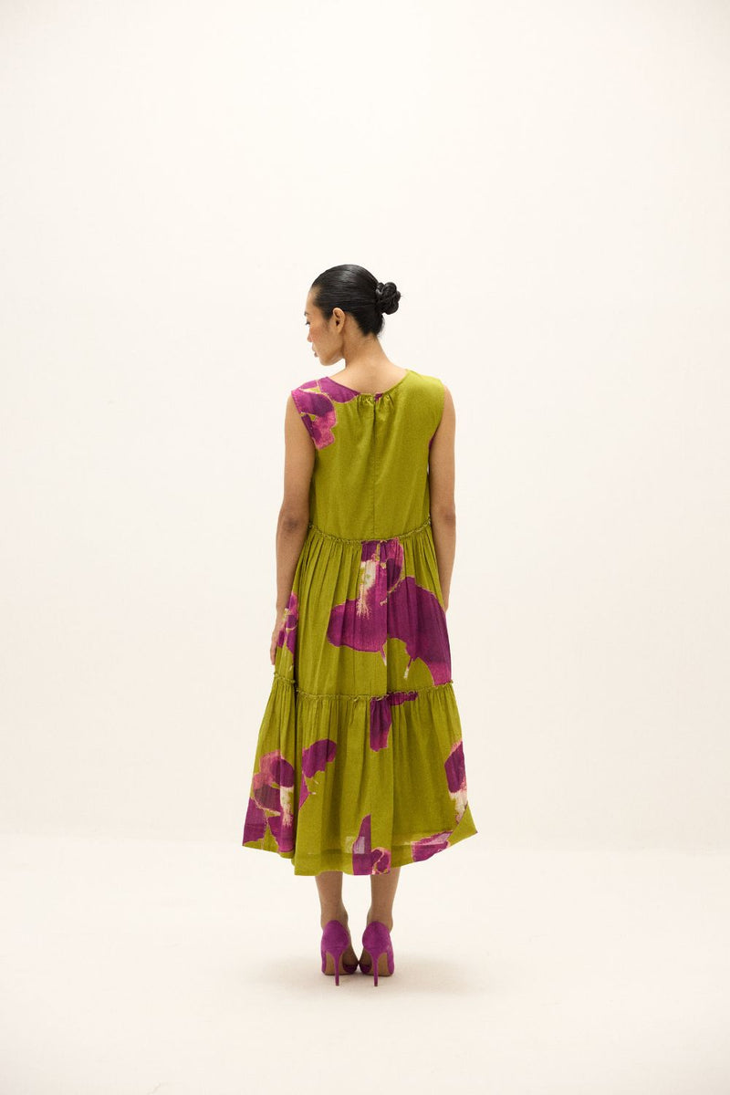 Florine Dress mul by Khara Kapas in multi for women Worldwide