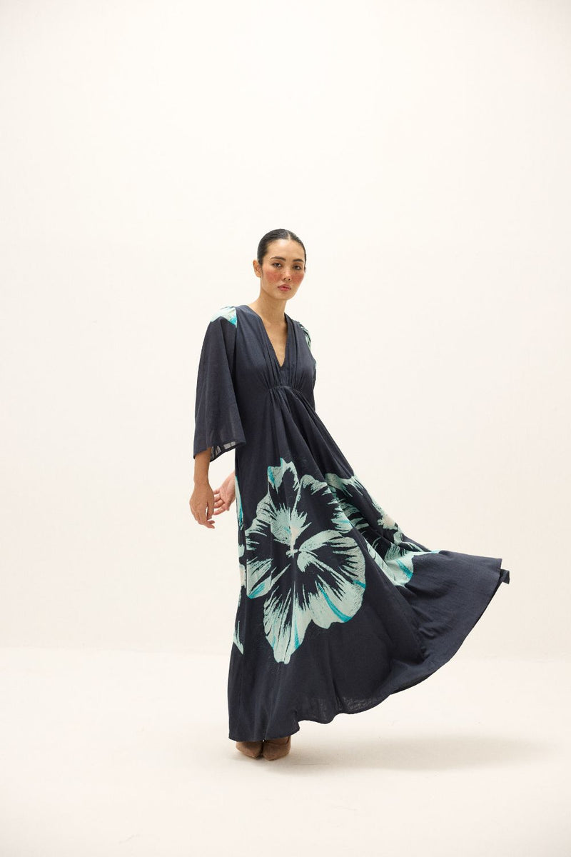 Celestine Dress mul by Khara Kapas in multi for women Worldwide