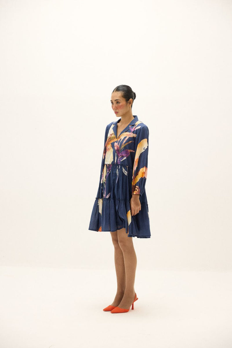 Serene Dress mul by Khara Kapas in multi for women Worldwide