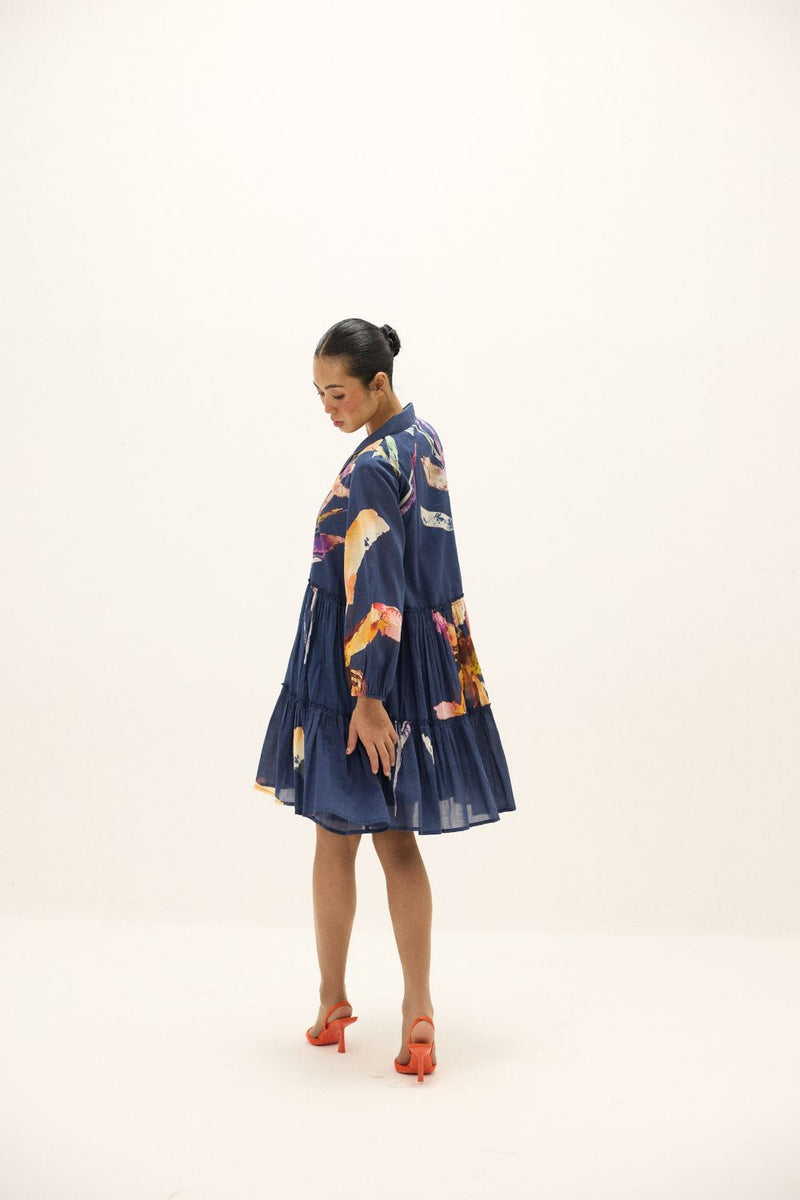 Serene Dress mul by Khara Kapas in multi for women Worldwide