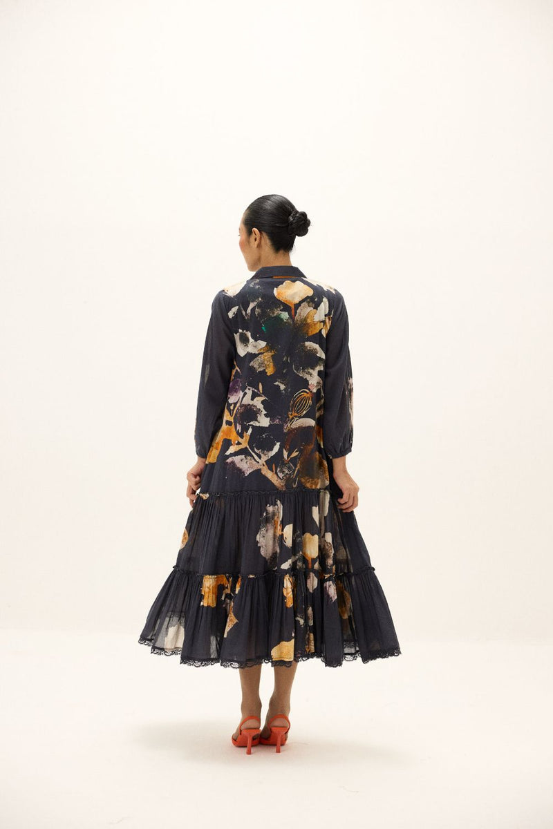 Maria Dress mul by Khara Kapas in black for women Worldwide