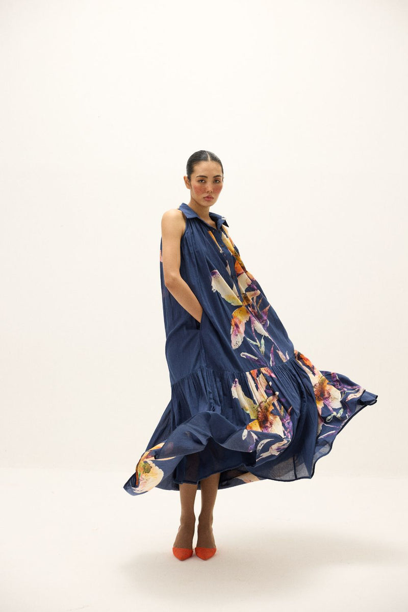 Dania Dress mul by Khara Kapas in multi for women Worldwide