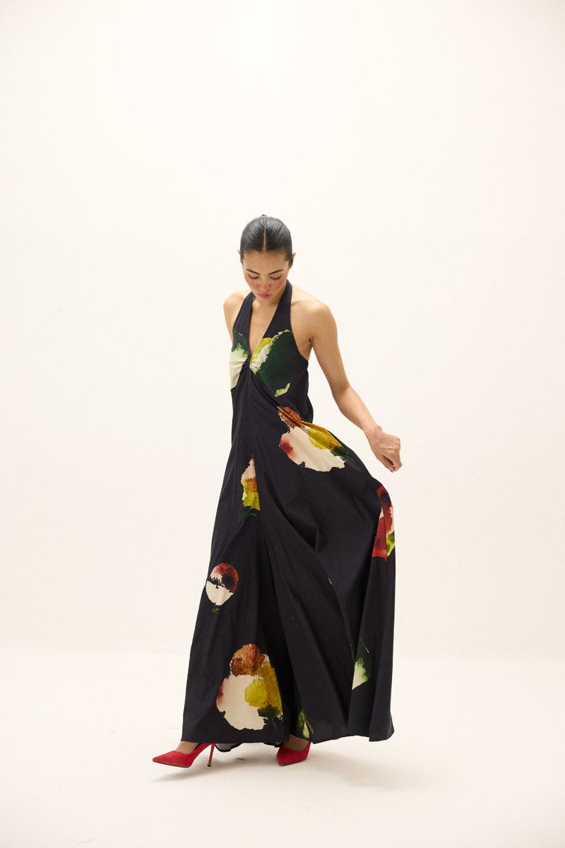 Petalfall Jumpsuit poplin by Khara Kapas in multi for women Worldwide