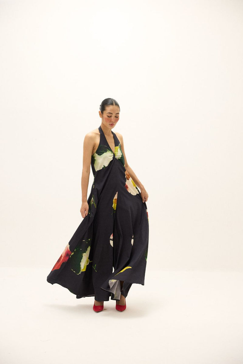 Petalfall Jumpsuit poplin by Khara Kapas in multi for women Worldwide