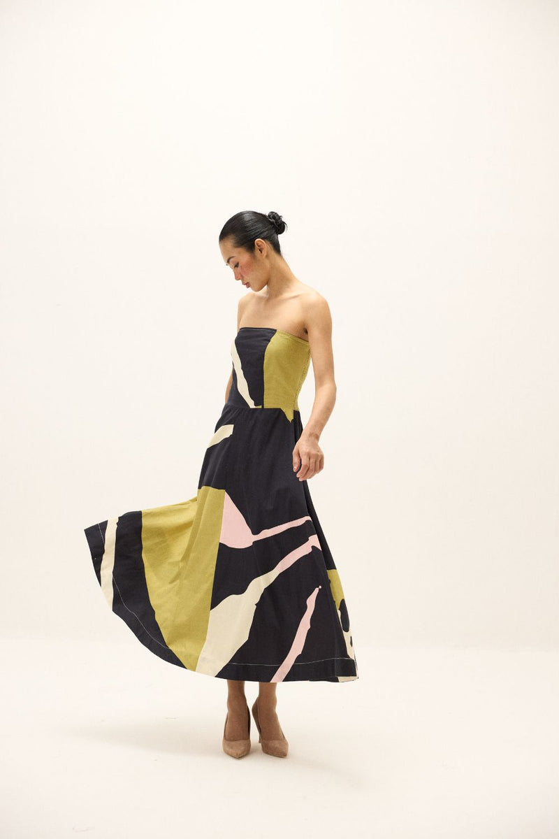 Prism Dress poplin by Khara Kapas in multi for women Worldwide