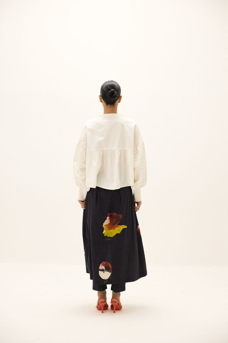 Noira Pant poplin by Khara Kapas in blue for women Worldwide