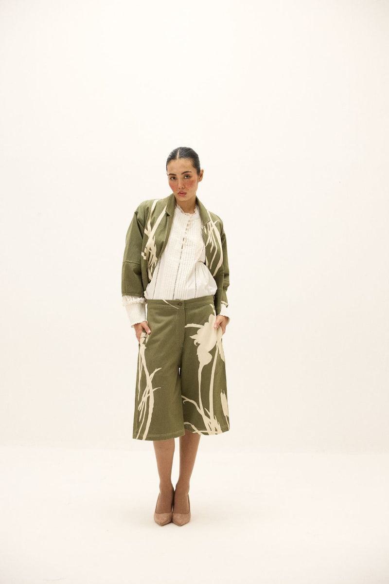 Fennel Culottes mul by Khara Kapas in multi for women Worldwide