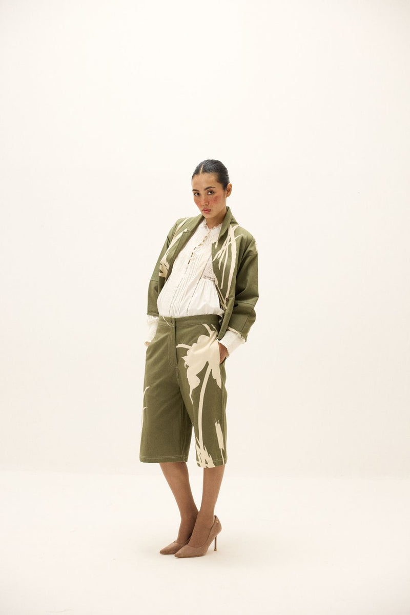 Fennel Culottes mul by Khara Kapas in multi for women Worldwide