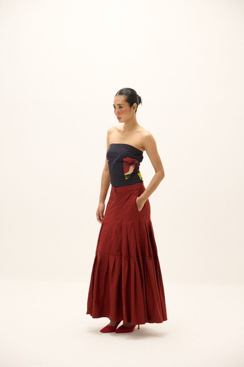 Bayberry Skirt poplin by Khara Kapas for women Worldwide