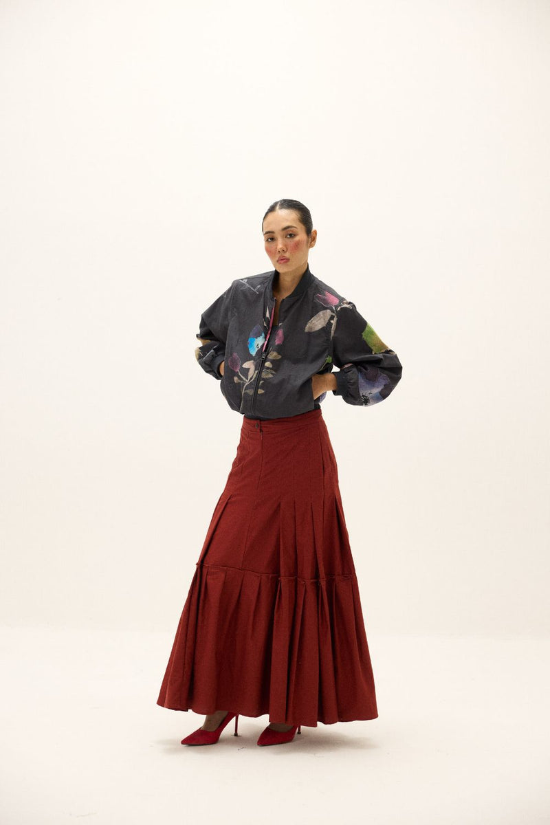 Irelune Bomber Jacket oxford by Khara Kapas in black for women Worldwide