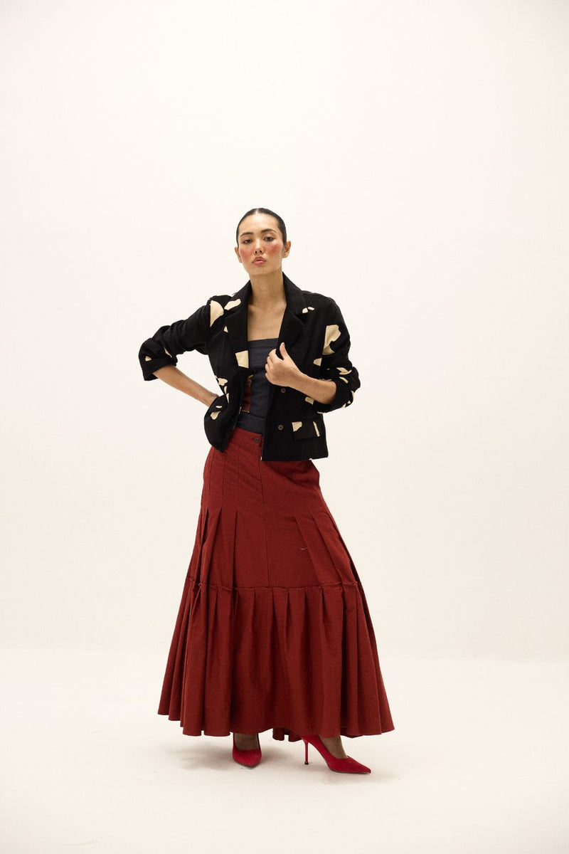 Chia Blazer mul by Khara Kapas in multi for women Worldwide