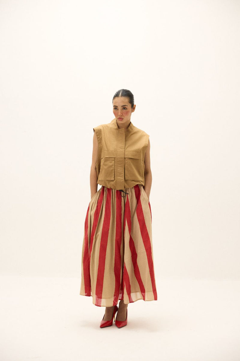Soline Skirt mul by Khara Kapas in multi for women Worldwide