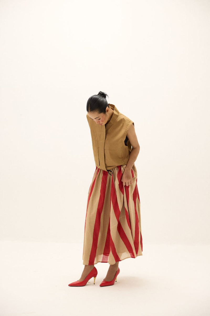Soline Skirt mul by Khara Kapas in multi for women Worldwide