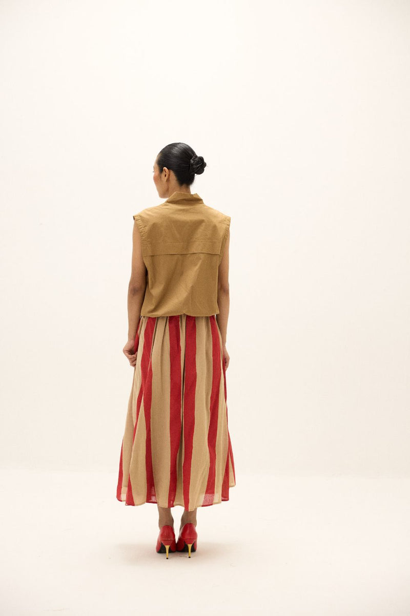 Soline Skirt mul by Khara Kapas in multi for women Worldwide