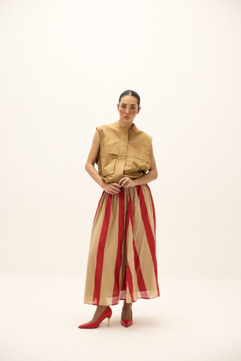 Soline Skirt mul by Khara Kapas in multi for women Worldwide