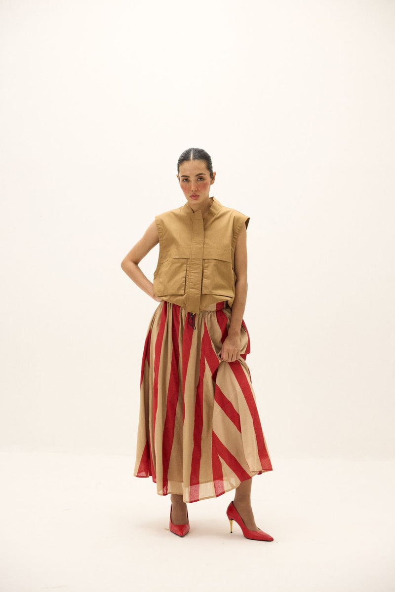 Soline Skirt mul by Khara Kapas in multi for women Worldwide