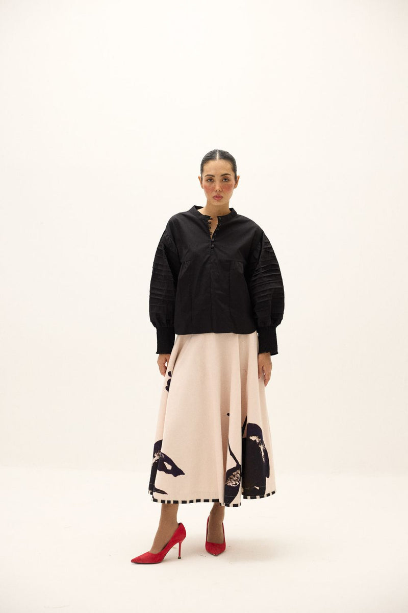 Alum Stone Skirt mul by Khara Kapas in multi for women Worldwide